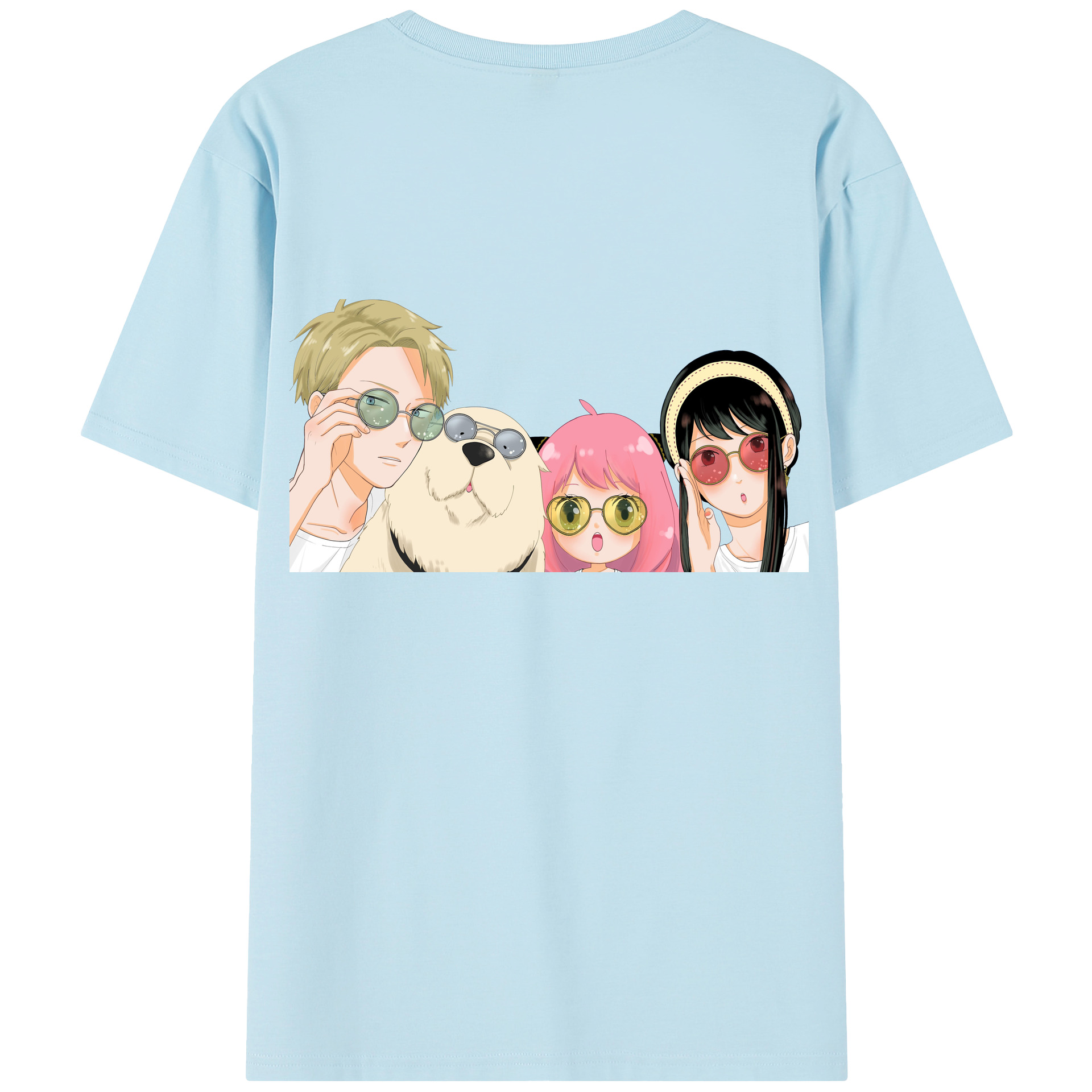 （画像用） SPY×FAMILY间谍家家酒 綿100％半袖Tシャツ（背面プリント）